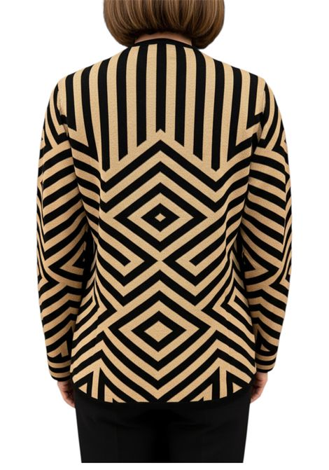 Geometric patterned jersey GAI MATTIOLO | sweaters | LV0297NERO